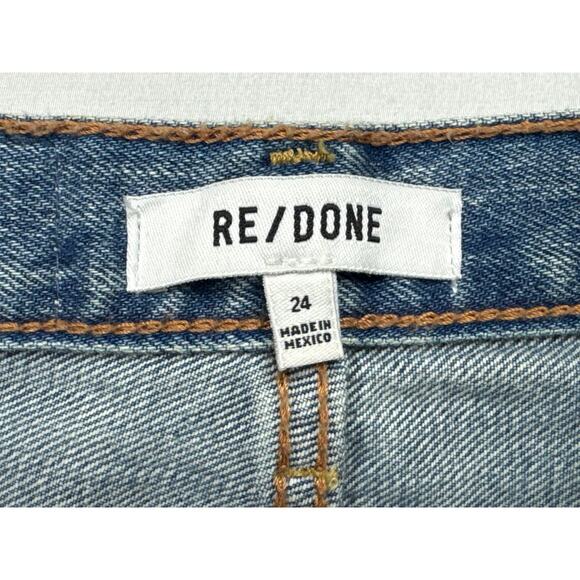 NWT Re/Done Women's Vintage Fade 70s Pocket Wide Leg Jeans - Size 24 (25x33.5) - Picture 5 of 6